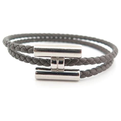 bracelet hermes homme tournis|Hermes leather bracelets.